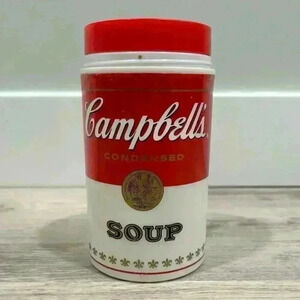 Vintage 1998 Campbell's Soup Thermos 11.5oz Plastic With Lid